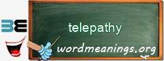 WordMeaning blackboard for telepathy
